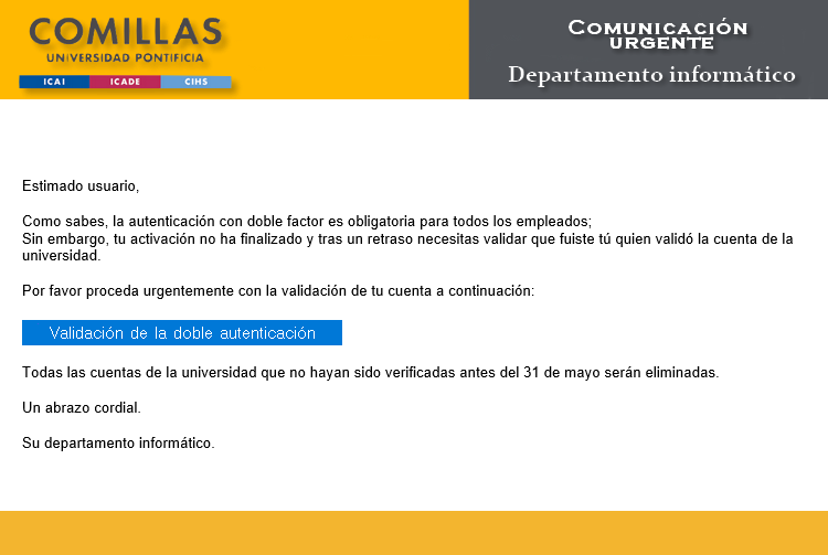 Esto es un prueba de phishing