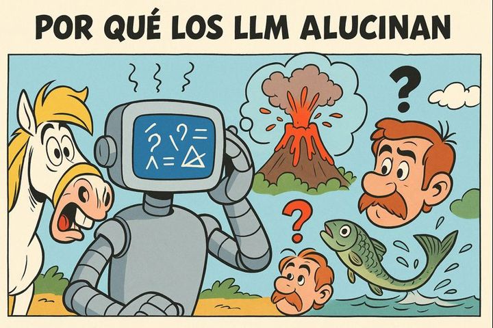 ¿Por qué los modelos de lenguaje IA “alucinan”?