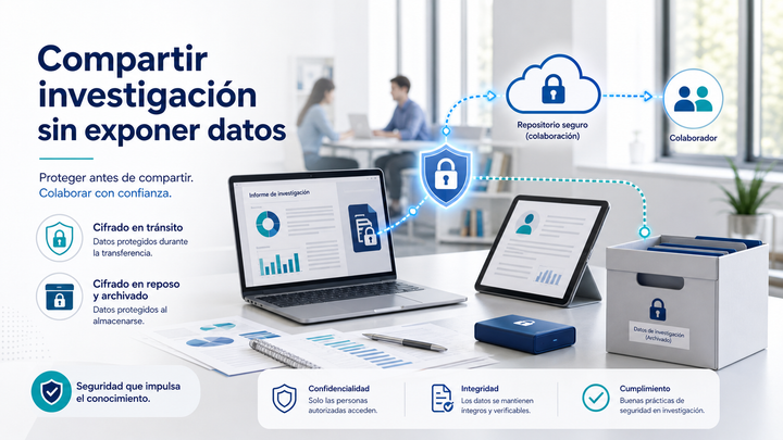 Compartir investigación sin exponer datos